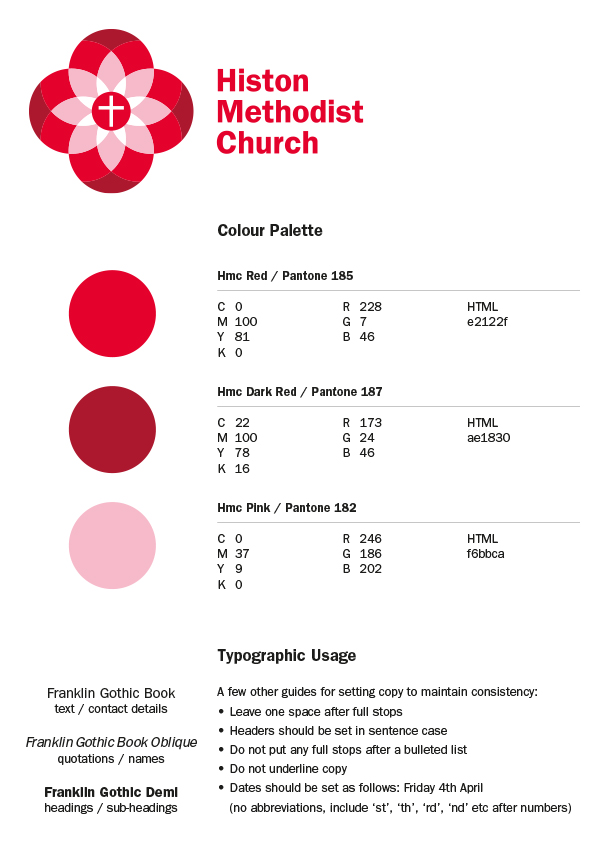 Histon Methodist Church guidelines