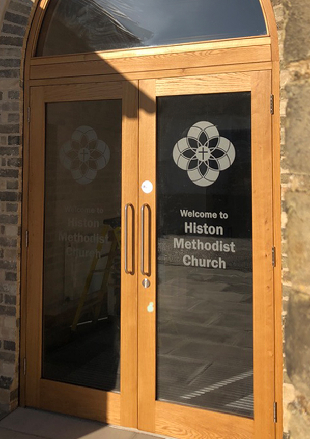 Histon Methodist Church doors